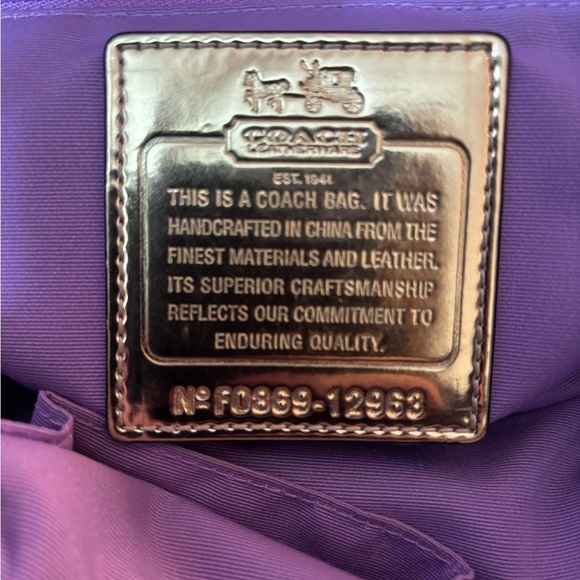 Coach Madison Op Art Sabrina Satchel Bag w/3 hang tags - Picture 11 of 11